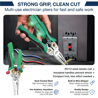 Luzitec™ ProGuard 8-in-1 Wire Stripper & Voltage Tester