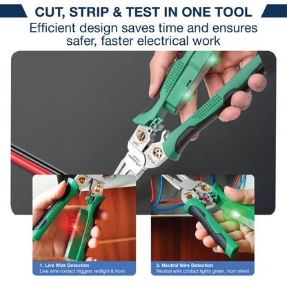 Luzitec™ ProGuard 8-in-1 Wire Stripper & Voltage Tester