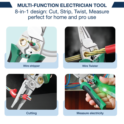 Luzitec™ ProGuard 8-in-1 Wire Stripper & Voltage Tester
