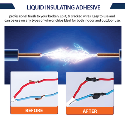 Luzitec™ ProSeal Liquid Electrical Tape – Heavy-Duty Wire Insulation (125ml, Black)