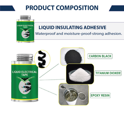 Luzitec™ ProSeal Liquid Electrical Tape – Heavy-Duty Wire Insulation (125ml, Black)