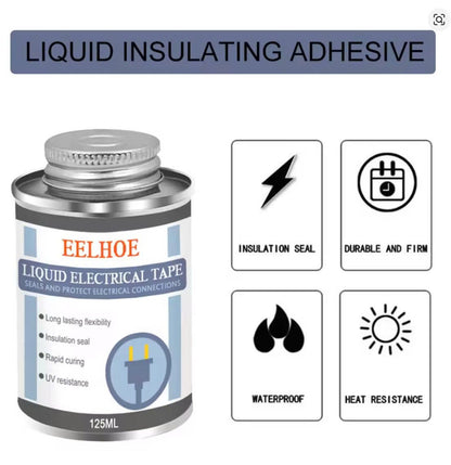 Luzitec™ ProSeal 125ml Liquid Electrical Tape – UV-Resistant, Fast-Drying Insulation & Wire Sealing Adhesive