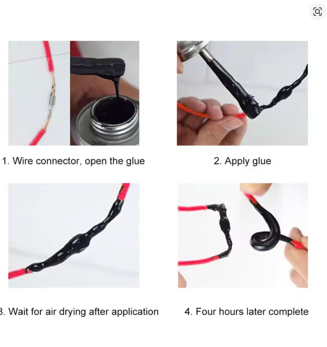 Luzitec™ ProSeal 125ml Liquid Electrical Tape – UV-Resistant, Fast-Drying Insulation & Wire Sealing Adhesive